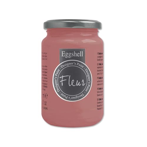 FLEUR DESIGNER'S PAINT | EGGSHELL Smalto Multisuperficie Satinato, Senza Carteggiare, 330 ml, F83 Amelie, a Base Acqua, Lavabile, Altissima Resistenza, per Interno - Esterno, Made in Italy