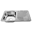 Naiture 37.75" X 17" Top Mount Stainless Steel Kitchen Sink - Single Bowl, Left Drainboard, 21-Gauge 304 Steel