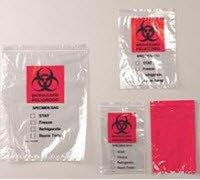 A60902BH Bag Biohazard With Pouch 6x9 1000/Ca