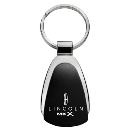 AU-TOMOTIVE GOLD, INC. Officially Licensed Black Teardrop Key Fob for Lincoln MKX