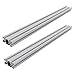 Aluminum Alloy, T-Groove Aluminum Alloy, 2 Pieces for 4080T Groove Aluminum Profiles 1 Meter-Silver