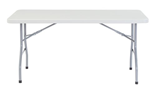 NPS 30" x 60" Heavy Duty Folding Table, Speckled Gray, 1,000 lb Capacity