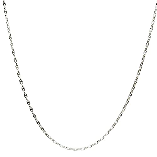 Chaîne Mariner en argent sterling de 20 pouces, un collier ajustable de haute joaillerie