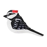 Décor de sculpture d'oiseau domestique : une fabrication merveilleuse garantit que cet oiseau en bois a des détails délicats, décoratifs et exquis pour le bricolage, l'artisanat en bois.