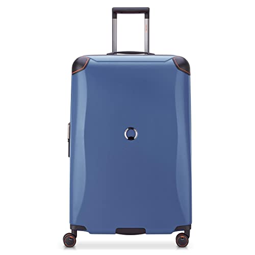 DELSEY PARIS Cactus Hardside Luggage with Spinner Wheels, Navy, Checked-Large 28 Inch by DELSEY PARIS - Used condition - US$257.61