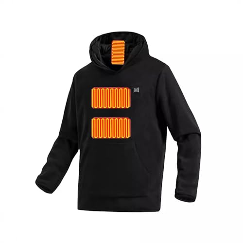 Heated Hoodies for Men Women USB Electric Warming Pullover Sweatshirt Outdoor Sports Rechargeable Heating Coat Unisex