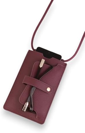 okavango Kadın Omuz Çantası, Kadın Çanta, Kadın Kartlık, Deri Telefon Kılıfı, Deri Gözlük Kılıfı (Mürdüm) - Görsel 1