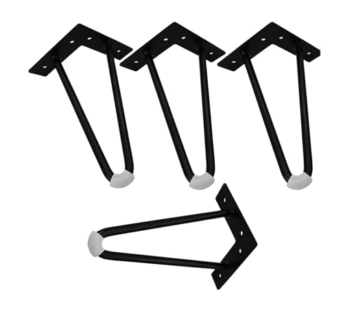 Patas para muebles, patas de metal resistentes para mesa de café, escritorio de computadora, armario de comedor, estilo moderno con patas protectoras, juego de 4