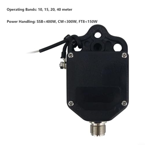 Antena de onda corta para camping y activaciones POTA con cable negro portátil de 8 bandas 3