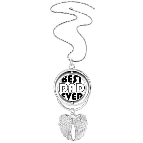 Collier ailes d'ange Best Dad Ever pour la fête des pères