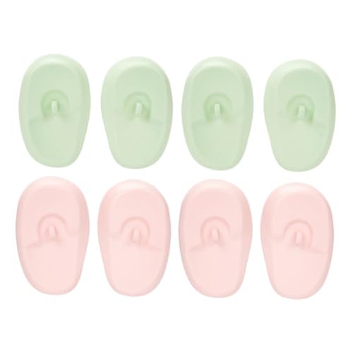 VICASKY Cuffie Protettive per Orecchie in Silicone Resistenti al Calore per Tintura Chioma, 4 Paia Tappi Auricolari Riutilizzabili per Uso Domestico e Salone, Copriorecchie Impermeabili