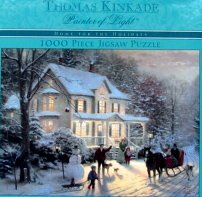Thomas Kinkade Painter of Light 1000pc. Puzzle-Home for The Holidays