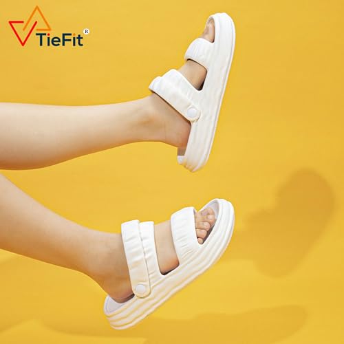 Image of TieFit Extra Soft Cushion Arch Fit Support Comfortable Adjustable Ankle Strap Outdoor Daily Use Sandal Slide For Men