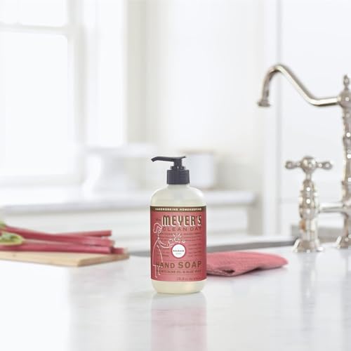 Image of Mrs. Meyer's Liquid Hand Soap, Rhubarb Scent, 12.5 Fl Oz bottle (Pack of 1)