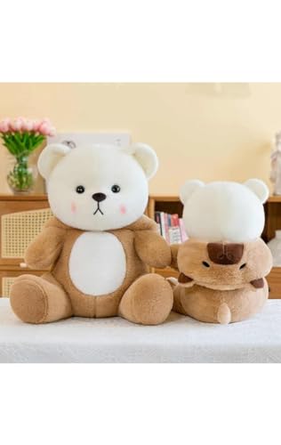 Image of Half Hooded Capybara 40CM Soft Toy Plush Toy | Big Stuffed Animal | Ultra Soft, Huggable & Cuddly Gift for Kids, Girls, Boys | Perfect for Birthday, Valentine's Day