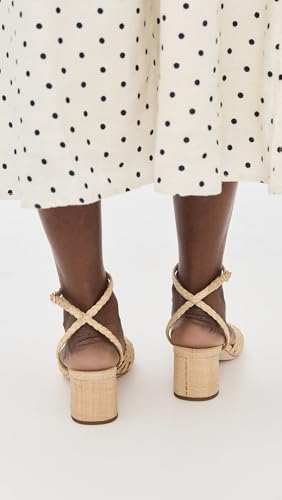 Loeffler Randall Women's Riya Braided Mignon Knot Mid-Heel Sandals3