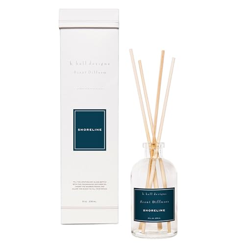 K. Hall Designs Difusor de Varillas Aroma Oceánico 8 fl oz miniatura 1