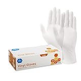 Med PRIDE Vinyl Gloves| Large Box of 100| 4.3 mil Thick, Powder-Free, Non-Sterile, Heavy Duty Dispos