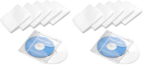 �T�����_�C���N�g �s�D�z�P�[�X CD�EDVD�p 100������ ���ʎ��[ �C���f�b�N�X�J�[�h�t �����O���t�� �z���C�g 200-FCD007WH (× 2)