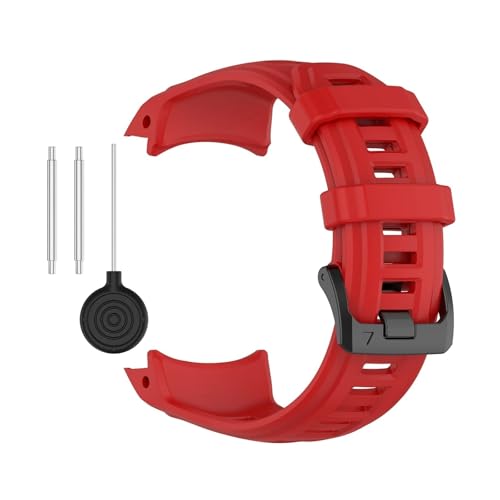 [�����ȓX] �ɓK��Garmin Instinct 3 45mm 50mm Amoled�\�[���[�E�H�b�`�u���X���b�g�E�H�b�`�o���h Instinct 3 ���X�g�o���h�p�V���R���E�H�b�`�X�g���b�v(Red,45mm)