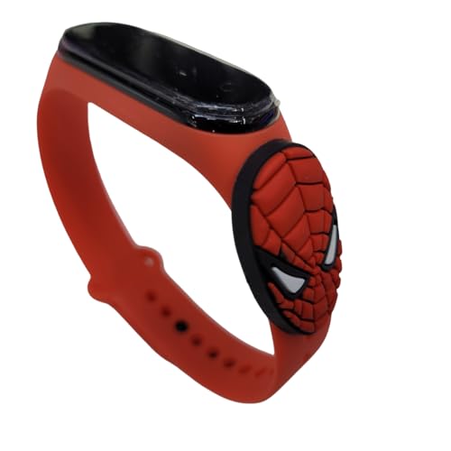 Relógio Digital Infantil Touch Resistente à Água - Homem Aranha - Vermelho