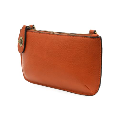 Image of Joy Susan Women's Fashion Purse Mini Crossbody Wristlet Clutch Handbag - Burnt Orange