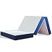 Molblly Colchón plegable individual, colchón plegable de 15 cm, tamaño individual con espuma viscoelástica, colchón triple plegable para resistente al fuego, cama en una caja (90x190x15)