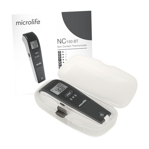 Termómetro Microlife NC 150 BT validado clínicamente y con guía luminosa de distancia 4