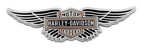 Harley-Davidson 4.4 cm 8008895 Winged Bar & Shield Logo Pin Shiny Silver 4 cm