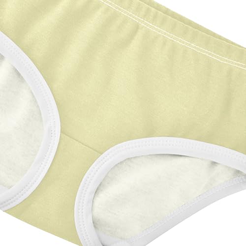 Joisal Girls Underwear Toddler 2t Cotton Girl Panties Cute Aesthetic Kids Undies Briefs Light Yellow4