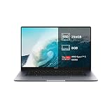 HONOR MagicBook 15 Ordinateur Windows 11, PC Portable 15,6 Pouces Chassis Métal (RAM 8Go, SSD 512 Go, AMD Ryzen 5) Capteur D'empreinte Digitale, Clavier Français AZERTY Rétroéclairé, Space Grey