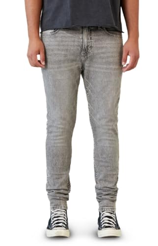PacSun Men's Bryce Stacked Skinny Jeans Stretch Gray
