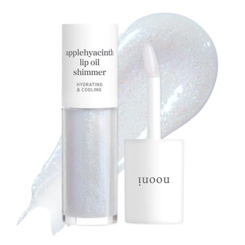 Image of NOONI Applehyacinth Lip Oil Shimmer - Plumping Clear Glossy Lip Oil
