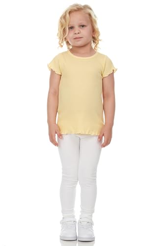 Cudlie 5-Pack Toddler/Baby Girl Short Sleeve Tops - Premium Quality Shirt Tops for Lightweight Comfort and Style.2