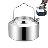 キャンプケトル やかん 直火ケトル アウトドアケトル 1.4L ティーポット 耐腐食性 耐擦傷性 急速加熱 キャンプ用ティーポット コーヒーケトル ポータブルポット 登山 BBQ フィッシング ピクニック用 キャンプファイヤー コーヒーボイラーケトル ポータブルケトル キャプテンスタッグ キャンプ バーベキュー用 ケトル アルミ キャンピング ケットル