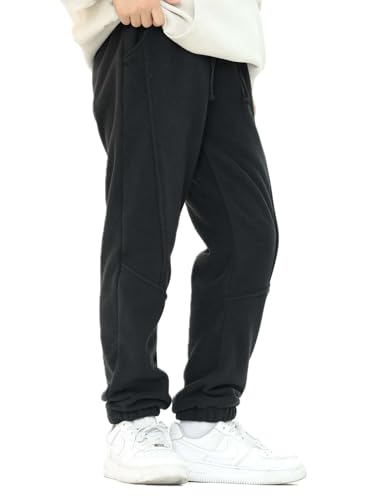 Boys Warm Trousers Kids Polar Fleece Pants Children Winter Thermal Drawstring Sweatpants Joggers Lounge Pants2