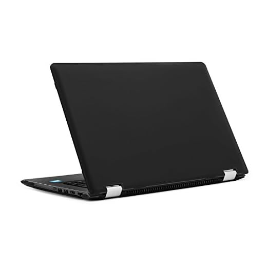 mCover hårt fodral för 14 tum Lenovo Ideapad FLEX 4 14 (4-1470/4-1435/4-1480) eller 14 tum yoga 510 (**Inte kompatibel med nyare 14 tum FLEX 5-1470 / Yoga 520 serien **) bärbara datorer, 14-Inch 2 in 1 Lenovo Flex 14 or Lenovo Yoga 510, Svart