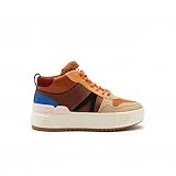 Lacoste Damen High-Top Sneaker L002 WNTR MID 2221 SFA, Frauen Halbschuhe,Strassenschuhe,Turnschuhe,Laufschuhe,BRAUN/ROSA (7E1),41 EU / 7.5 UK