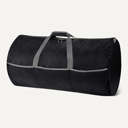 Amazon Essentials 82.3cm Extra Large Foldable Nylon Duffel Bag for Travel/Storage with Zippered Pockets, 9254 Cubic Inch (150L), 22.68kg Capacity, Black (Previously Amazon Basics) by Amazon Essentials - Image 5