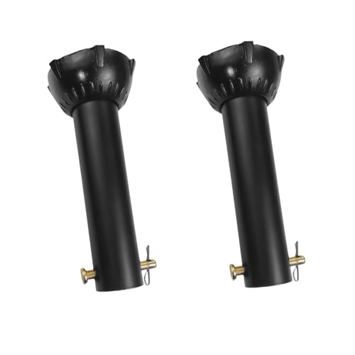 2 Pcs 4 inch Ceiling Fan Extension Rod,Ceiling Fan Downrod with Ball Head,Downrod Extension for Fan,1 inch Outside Diameter, Ceiling Fan Boom Suitable for a Wide Range of Ceiling Fans (black-4 inch)