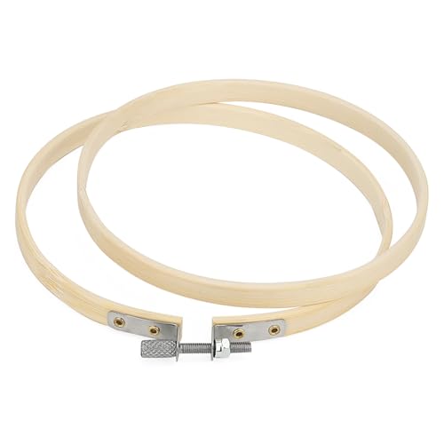 Image of SENJEOK 30PCS 5 Inch Embroidery Hoops, Bamboo Cross Stitch Rings, Round Embroidery Circle Ring for DIY, Sewing