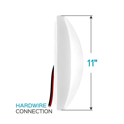 Luxrite 11 Inch Square Led Flush Mount Ceiling Light, 16W, 1200 Lumens, 3000K Soft White Dimmable, Modern Ceiling Light Fixture, Energy Star & Ul Listed, Damp Location Rated #TOP3