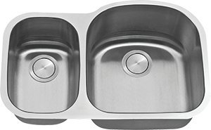 C-Tech-ILI-100-M-D 31.5 in. Stainless Steel 30-70 Double Bowl Sink
