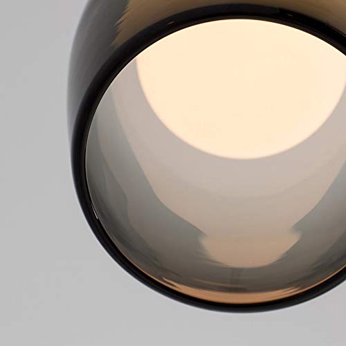 Suspension postmoderne en verre clair E27 pour l'éclairage de votre salon