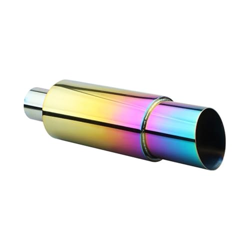 Silenciador de coche universal recto en acero inoxidable Colorful 51-89-101