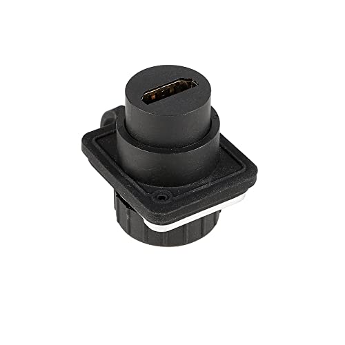 2 conectores HDMI IP67 para montaje en panel, impermeables miniatura 3