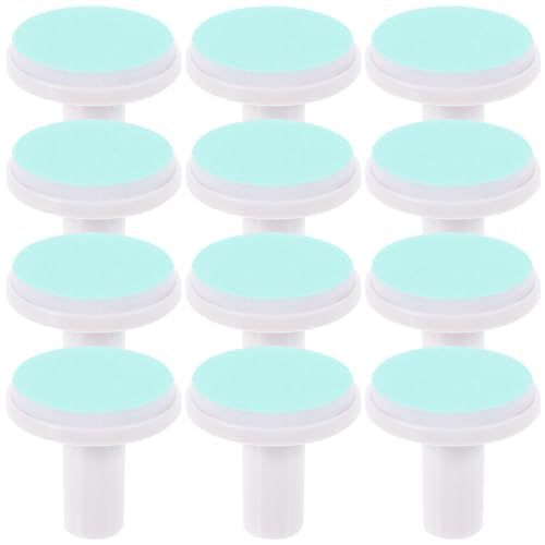 Homoyoyo 12pcs Baby Nail File Pads Nail Replace Trimmer Replacement Pads Electric Grinding Heads Electric File Baby for Accessory Replacement Grinding Heads Polish Disc Green