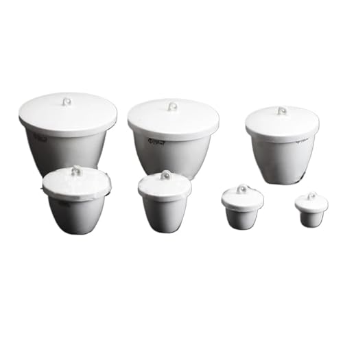 Creusets en céramique d'aluminium 5 ml pour calcination stable sans résidu, 10 pcs