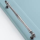 BEROSSA 5 Pack 7-1/2 Inch Antique Iron Cabinet Pulls Antique Silver Cabinet Handles Vintage Iron Hardware for Kitchen Cabinets 2510 Drawer Dresser Cupboard Bedroom Bathroom