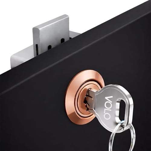 Image of VOLO Furniture Cupbord Combination Lock For Drawers And Cabinets, Cupboard /Cabinet /Safety /Wardrobe /Furniture Almirah Lock For Home And Office (25Mm, Rose Gold)